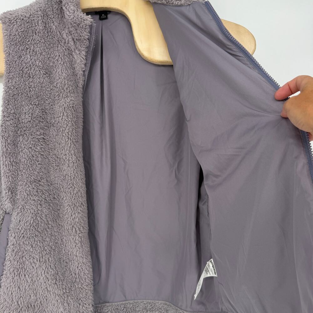 Patagonia Women's Los Gatos Fleece Vest Rustic Gray Purple Sherpa Size XL - Picture 6 of 12
